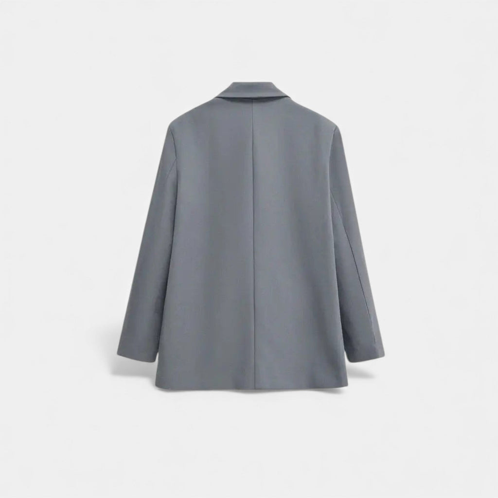 Blazer doppiopetto con revers a dentello