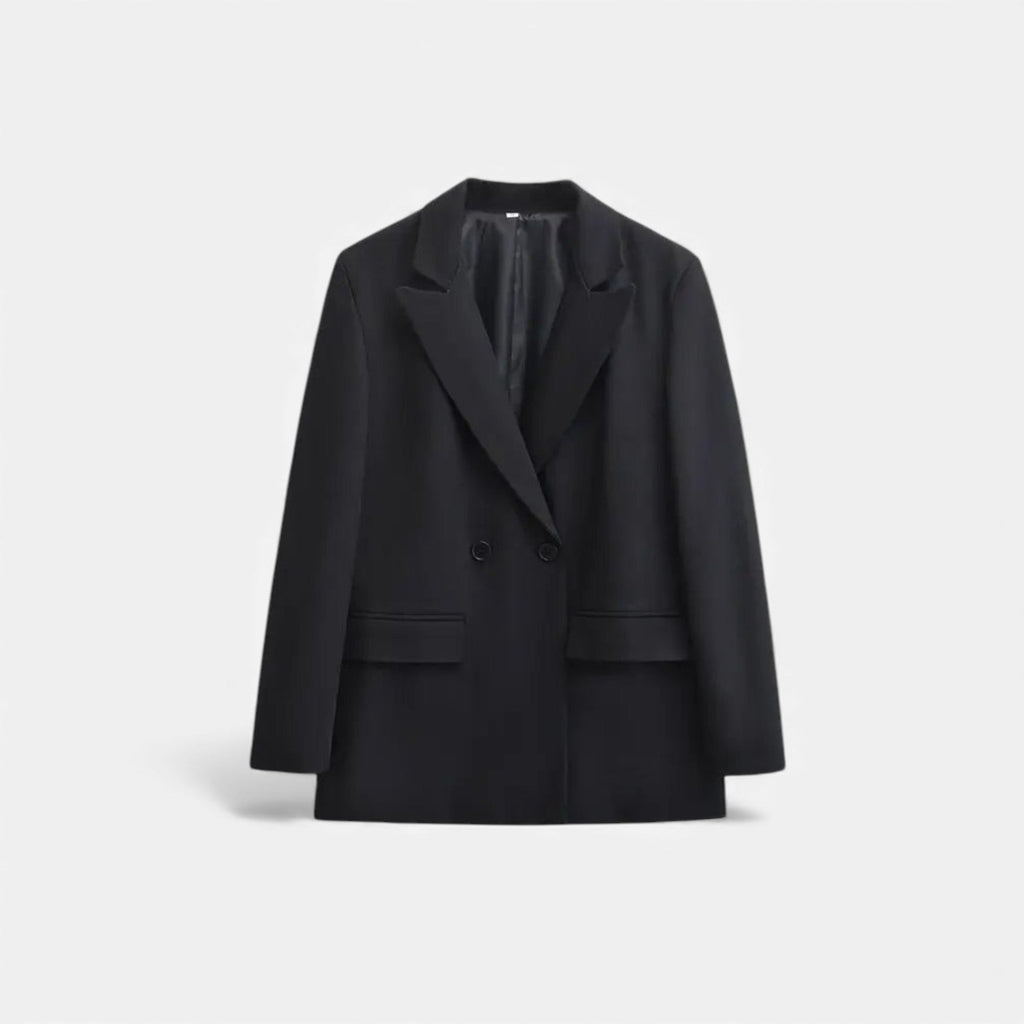 Blazer doppiopetto con revers a dentello