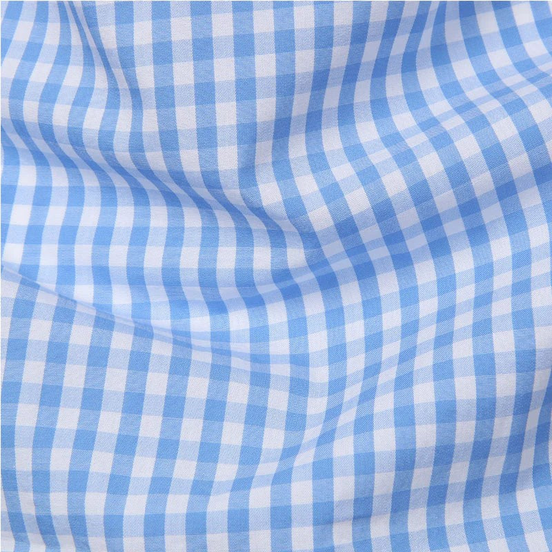 Camicia a quadri con collo abbottonato