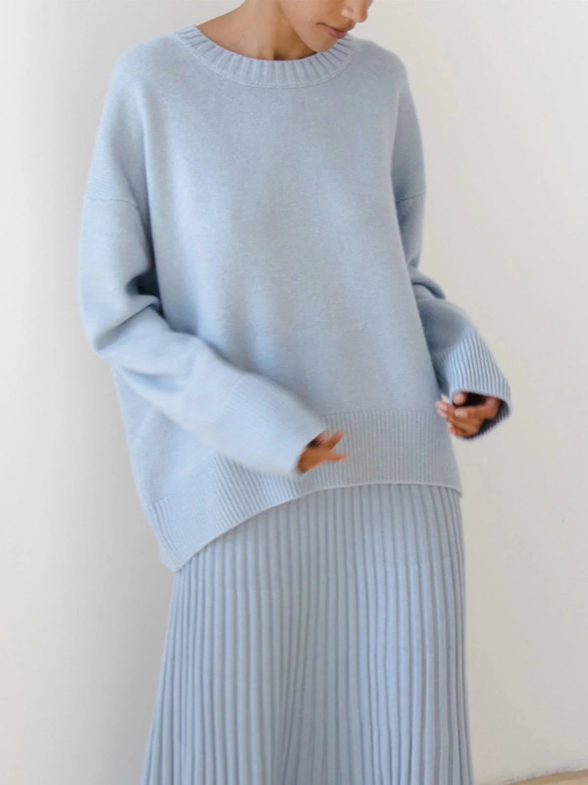 Maglione ampio con spalle scese